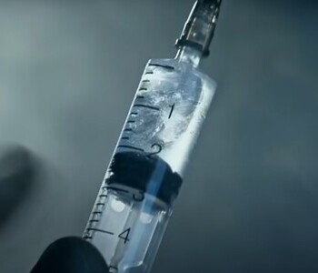 Шприц с жидкостью